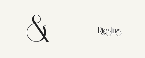 riesling-ampersands-font-face