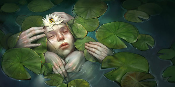 serene-drowing-lady-lilly