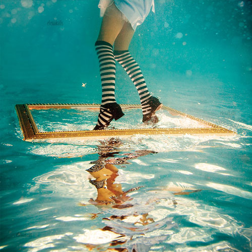 surreal-digital-photography-gold-frame-stockings-legs-wet