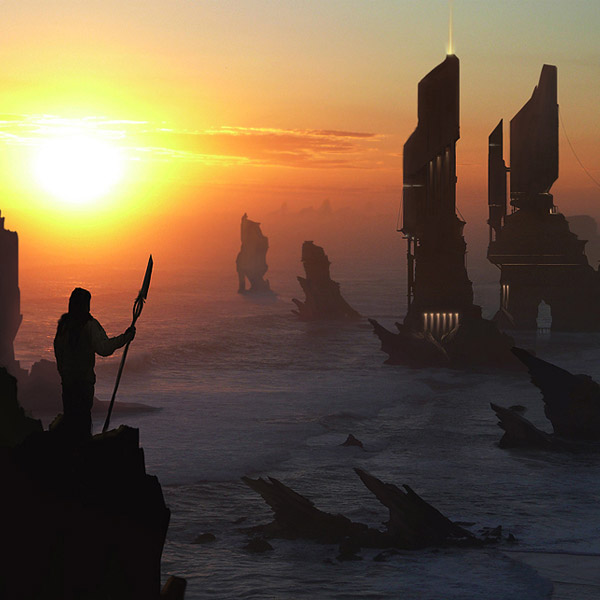 photo-manipulation-sunset-alone-sea